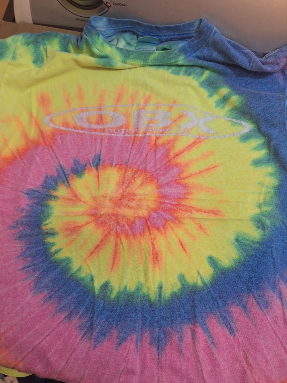 Kids Tie-Dye Short Sleeve Tee by Outer Banks Multicolor Spiral